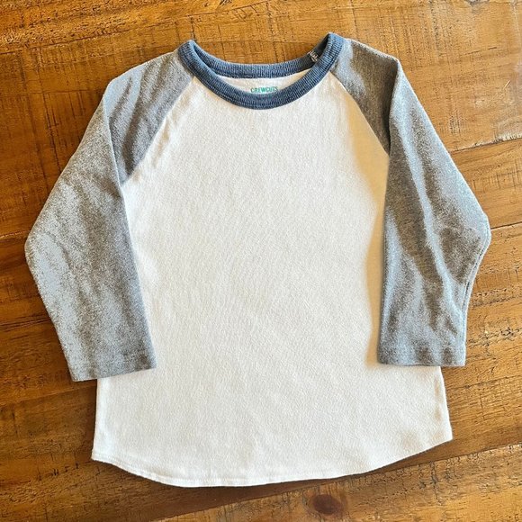 Boys Crewcuts Raglan 3/4 Sleeve Length Tee Size 6-7 - Picture 1 of 4